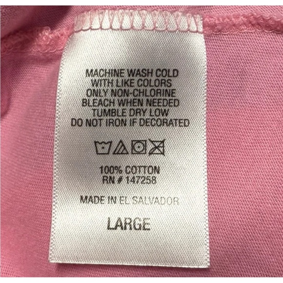 Simply Southern Sleeveless T Shirt Size Large Tank Top Cotton Pink Scoop Neck - Picture 5 of 5